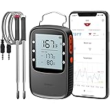 Govee Bluetooth Meat Thermometer, Smart Grill Thermometer, 230ft Remote Monitor, Large Backlite Screen, Alarm Notification fo