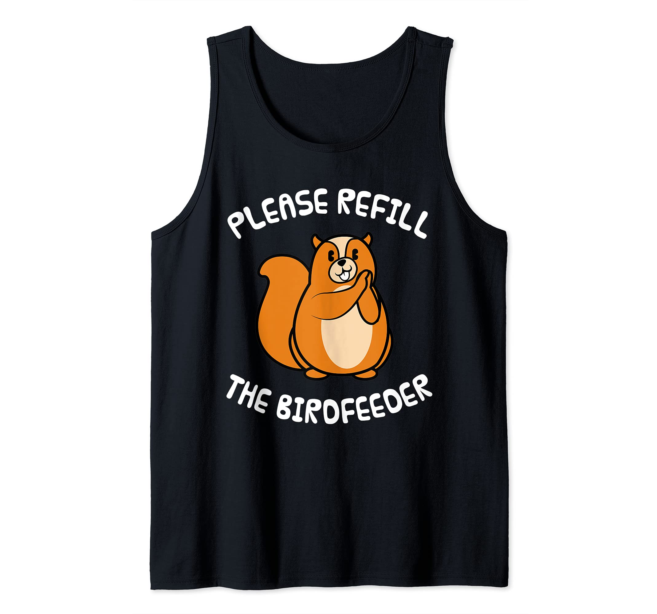 Birdfeeder Backyard Squirrels Funny Squirrel Lover Outdoor Tank Top