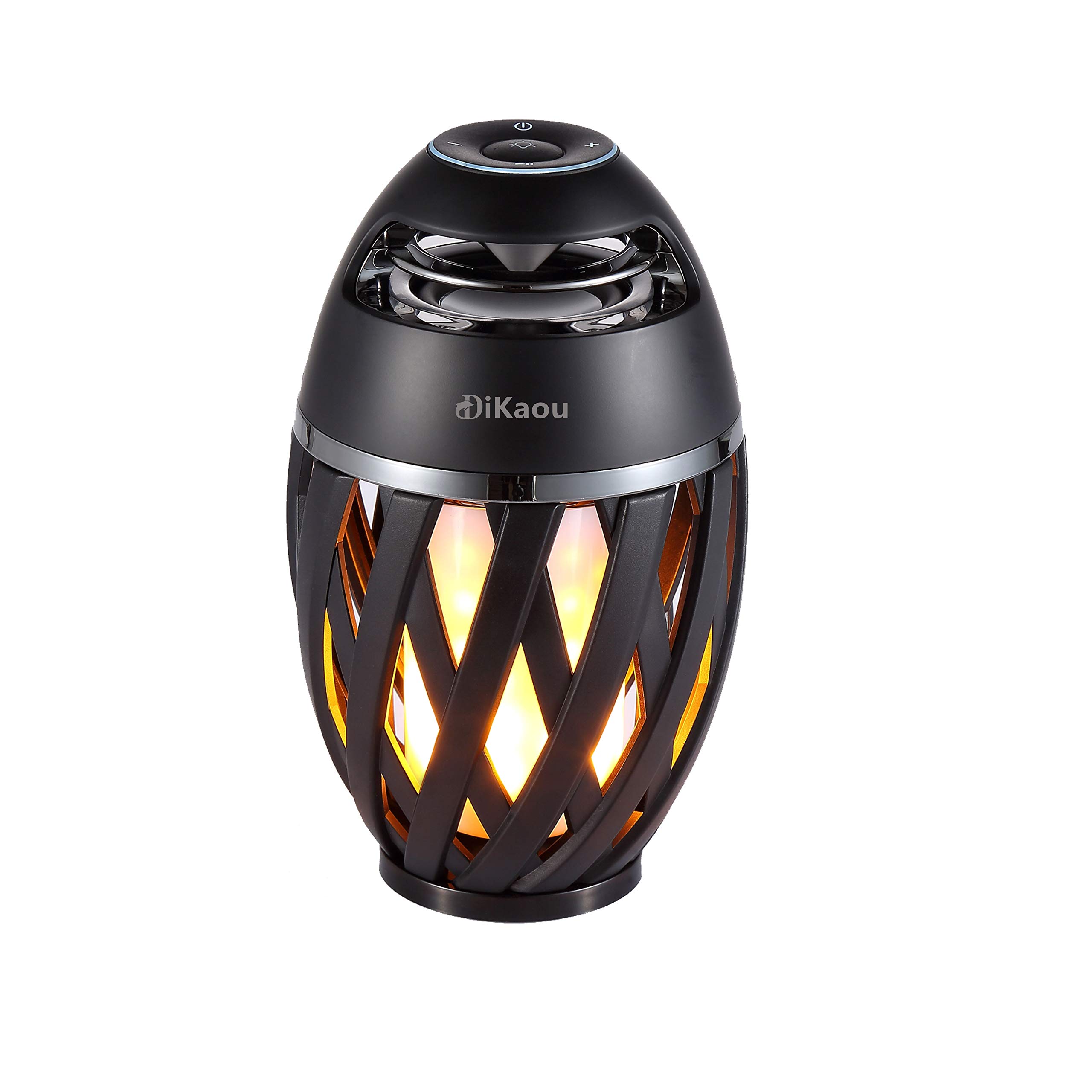 Photo 1 of DiKaou LED Flame Outdoor Table Lamp Torch Table Lamp with Blutooth Speaker, Rechargeable Ambience Lantern with Flickers Warm Light for Patio/Porch/Home Decor, Best Gift for Men Women Teens Kids