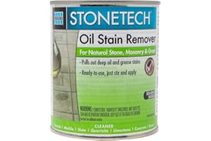 STONETECH Oil Stain Remover, Cleaner for Natural Stone, Grout, & Masonry, 1 Pint/16OZ (473ML) Can