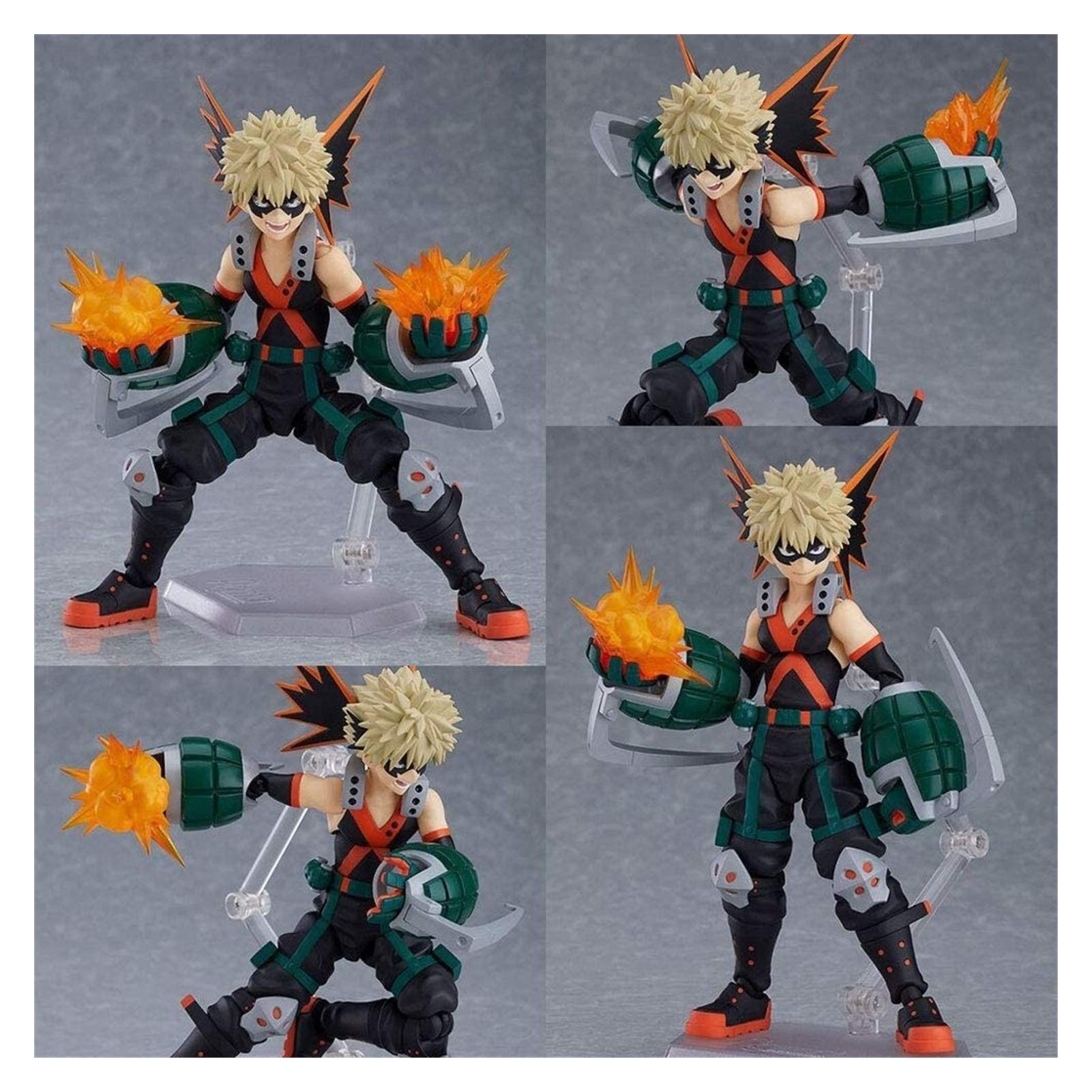 RTUTUR My Hero Academy Joint Mobile Figma 443 Bakugo Katsuki Anime Statue Character Doll Figure/PVC 