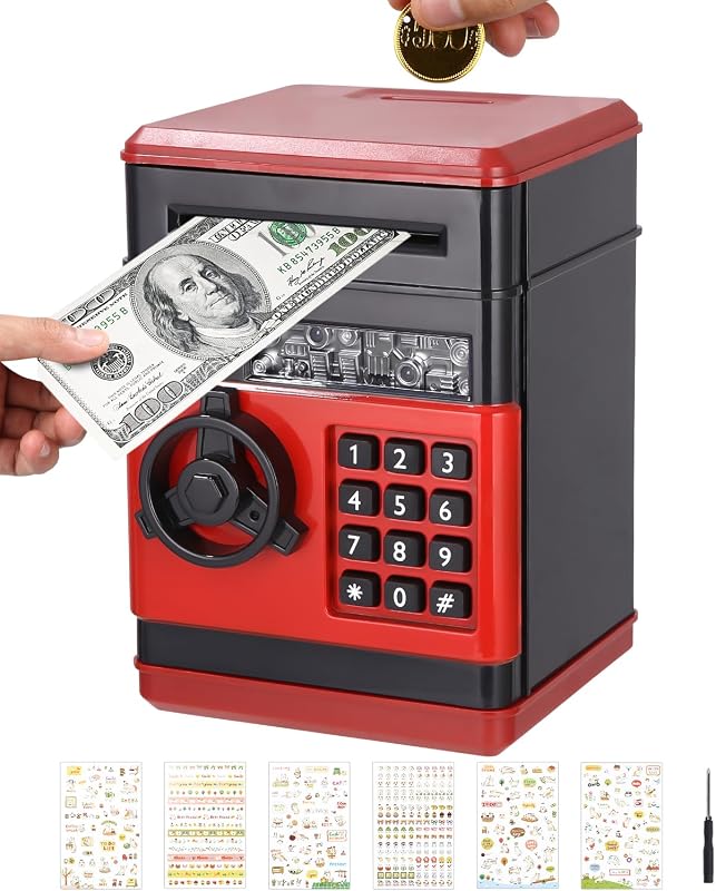Hucha Electronica,Hucha Caja Fuerte para Niños Hucha con Contraseña