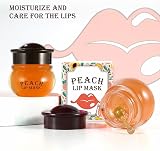 Anulely Honey Peach Lip Mask Balm for Dry Lips Overnight Plumper Moisturiser view 2