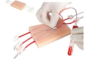 Aylashine IV Insertion/Injection Training pad, simulates Skin Texture and Veins，for Nurses, Doctors, and Students Training