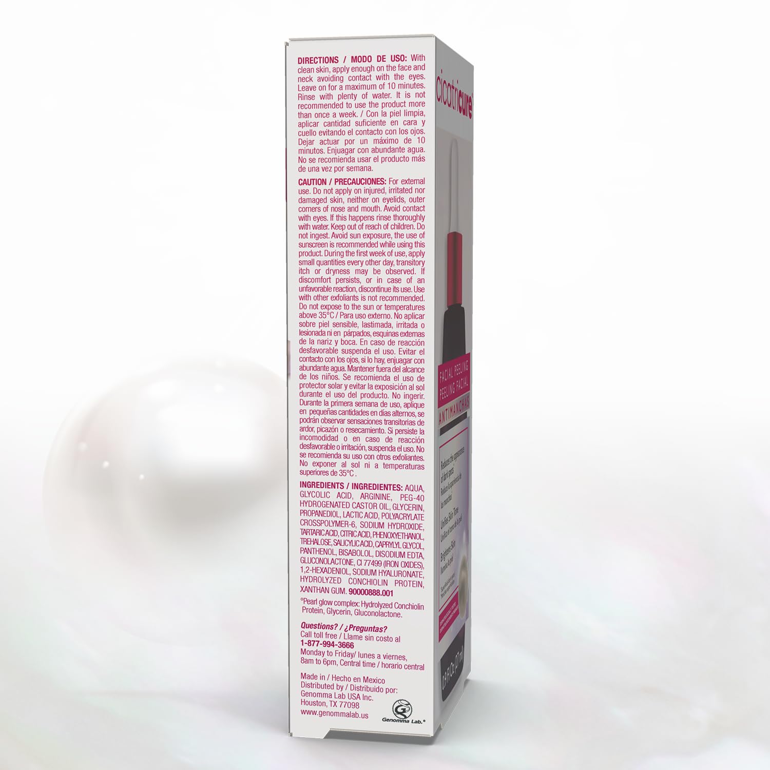 Cicatricure Face Peel, Antimanchas Facial Exfoliator Peeling Serum with AHA & PHA, Exfoliating Skin Care to Reduce Dark Spots, Boosts Skin Glow + Natural Radiance, 0.9 Fluid Ounces