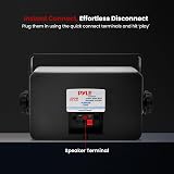 Pyle Outdoor Marine Speakers 200W 3-Way Wall Mounted Dual Box 8.9 cm view 3