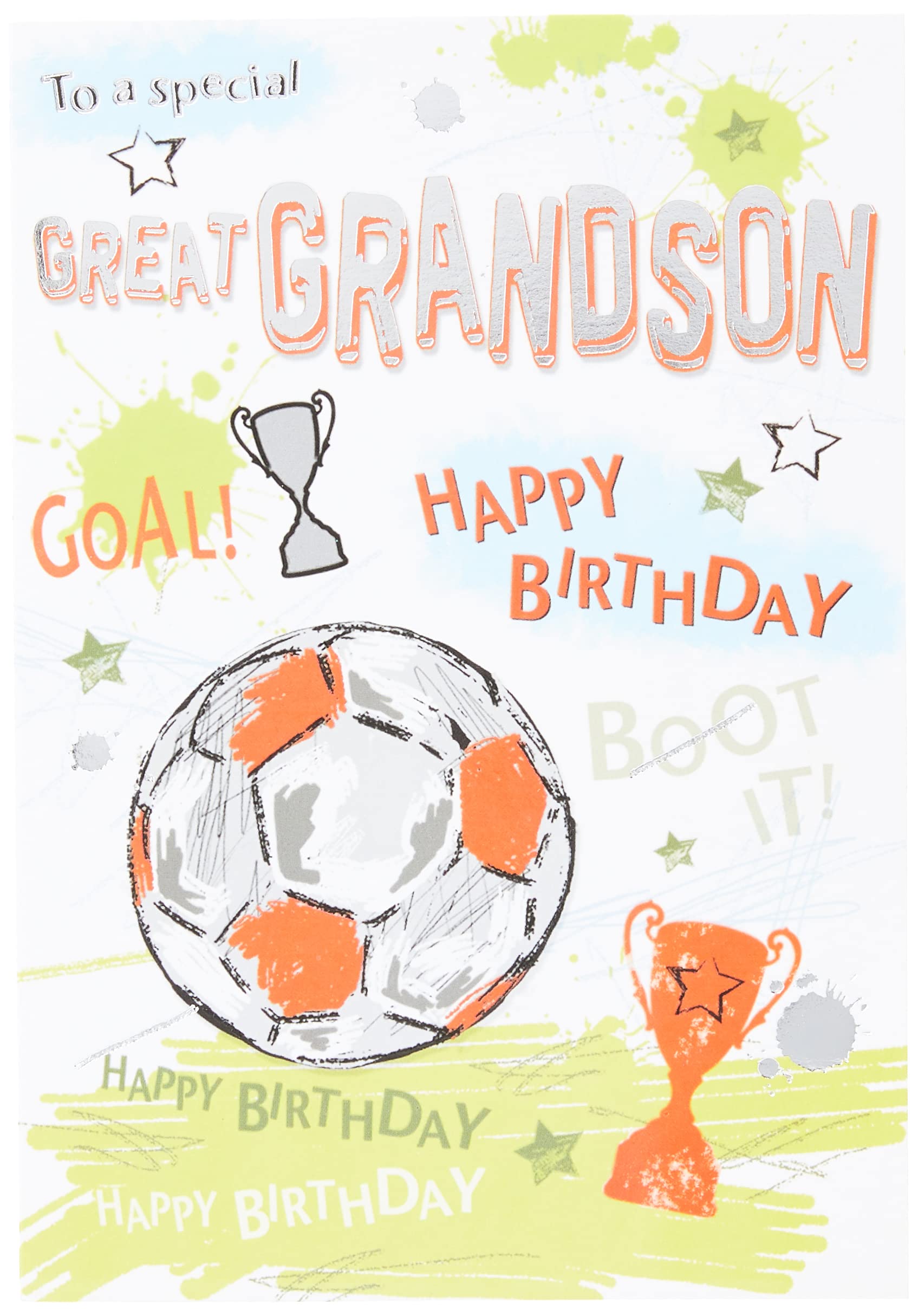 Piccadilly Greetings Traditional Birthday Card Great Grandson - 7 x 5 inches,White