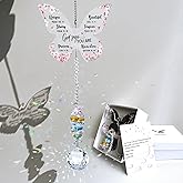 Butterfly Suncatcher Christian Gifts for Women Birthday, God Says You are Inspirational Presents for Sister, Her, Mom, Friends, Crystal Suncatcher, Sun Catchers for Windows Hanging Decoration