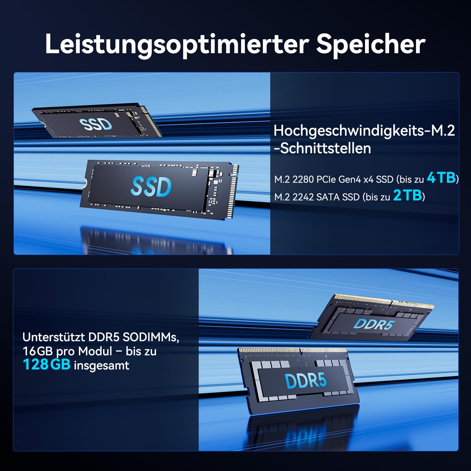 GEEKOM GT1 Mega AI Mini PC mit Intel Core Ultra 9 185H | 1TB SSD 16GB DDR5 | 6 USB Ports | 4 x 8K Display | 3-Jahren-Garantie | AR Echtzeitfunktion | Vorinstalliert Windows 11 Pro Mini Desktop PC 5