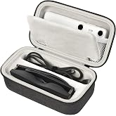 casmilee Hard AR Glasses Case for XREAL One Pro and Air 2 Pro | Plush Lining, Fits for XREAL Air 2 and for RayNeo Air 3s Pro, Holds Beam Pro and Cables, Travel, Black+Grey, Case Only