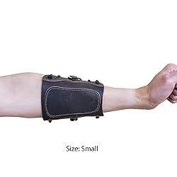 SAS Leather Traditional Arm Guard with Stretch Cord