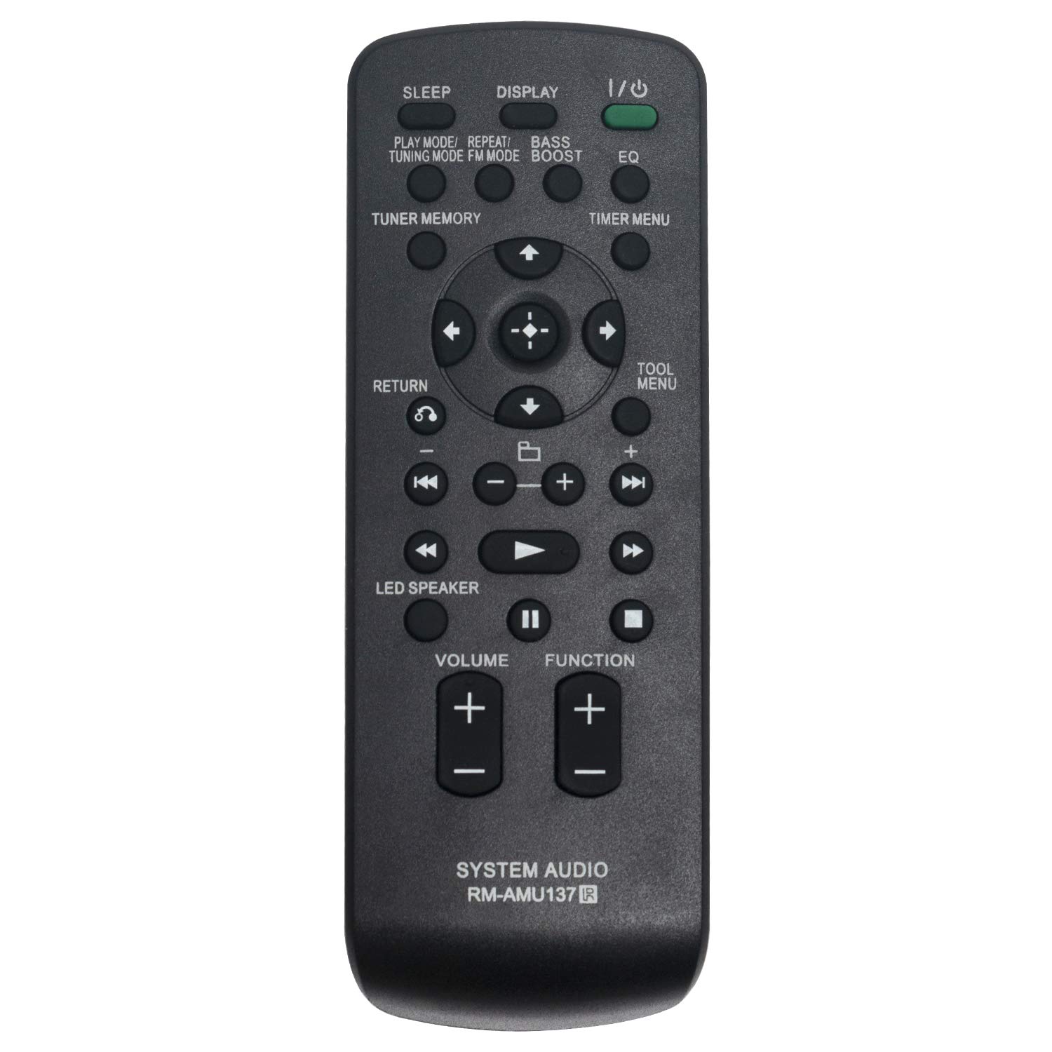 VINABTY RM-AMU137 Replace Remote Control fit for Sony CMT-BX20I HCD-BX20i CMT-BX50BTi HCD-BX50BTi CMT-BX70DBI HCD-BX70DBi CMT-CX5BIP HCD-CX5BiP RDHGTK33iP RM AMU137 RMAMU137 Home Audio Docking System