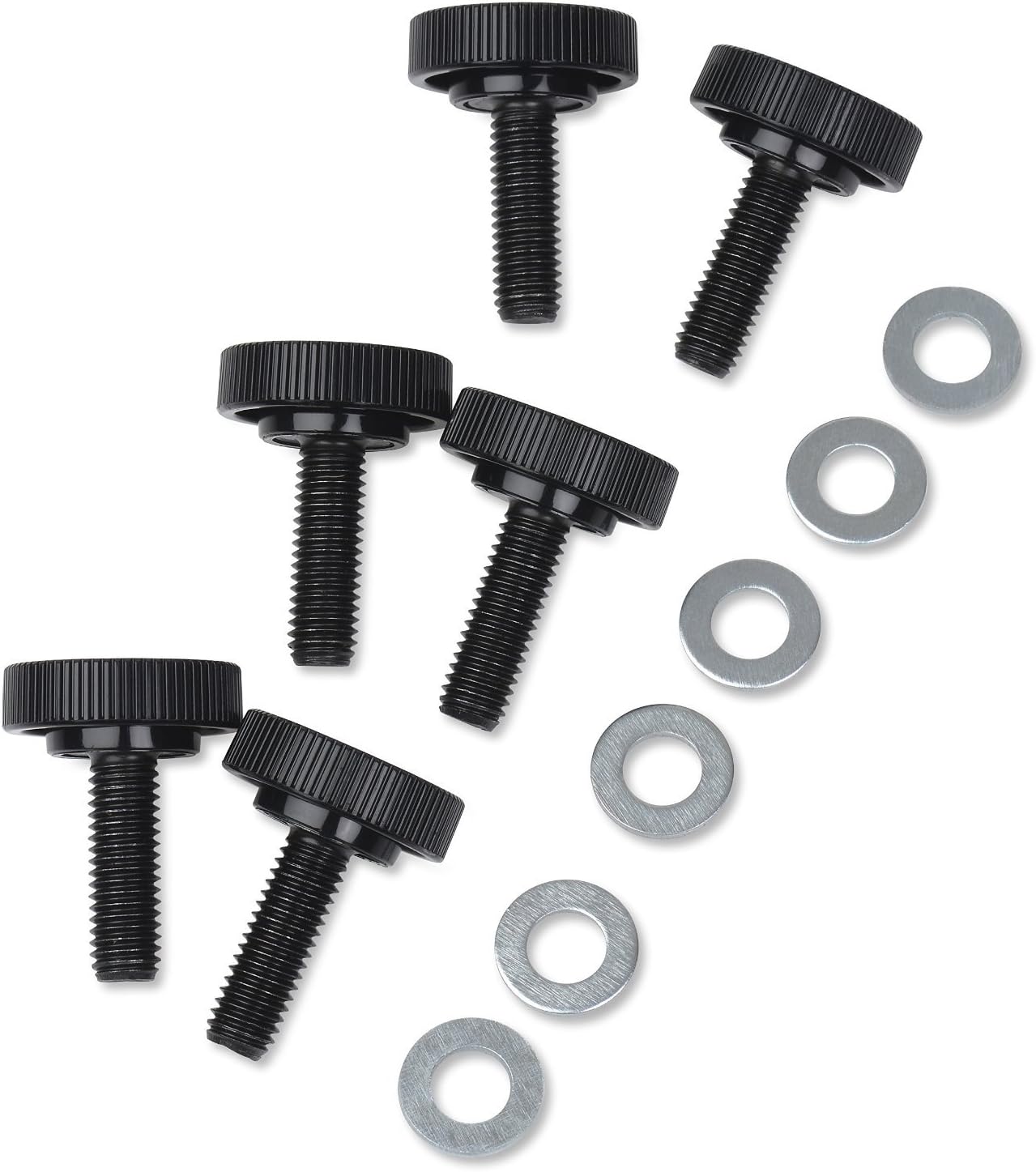 Jeep Wrangler JK Hardtop Quick Removal Screws- Replace Torx Bolts- Set of 6 Circle Knobs by Keele Peak - Fits 2007 Thru 2015 Models