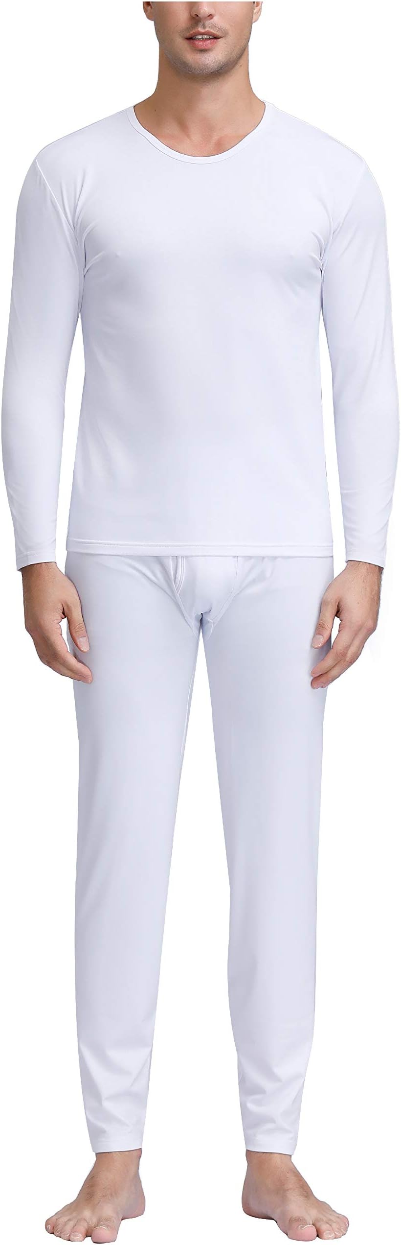 degrees of comfort Breathable Thick Fabric Mens Thermals Top and Bottom Set