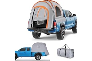 XPORTION Pickup Truck Tent Waterproof PU2000mm Double Layer Truck Bed Tent for Camping Portable 5.5-6.5 FT