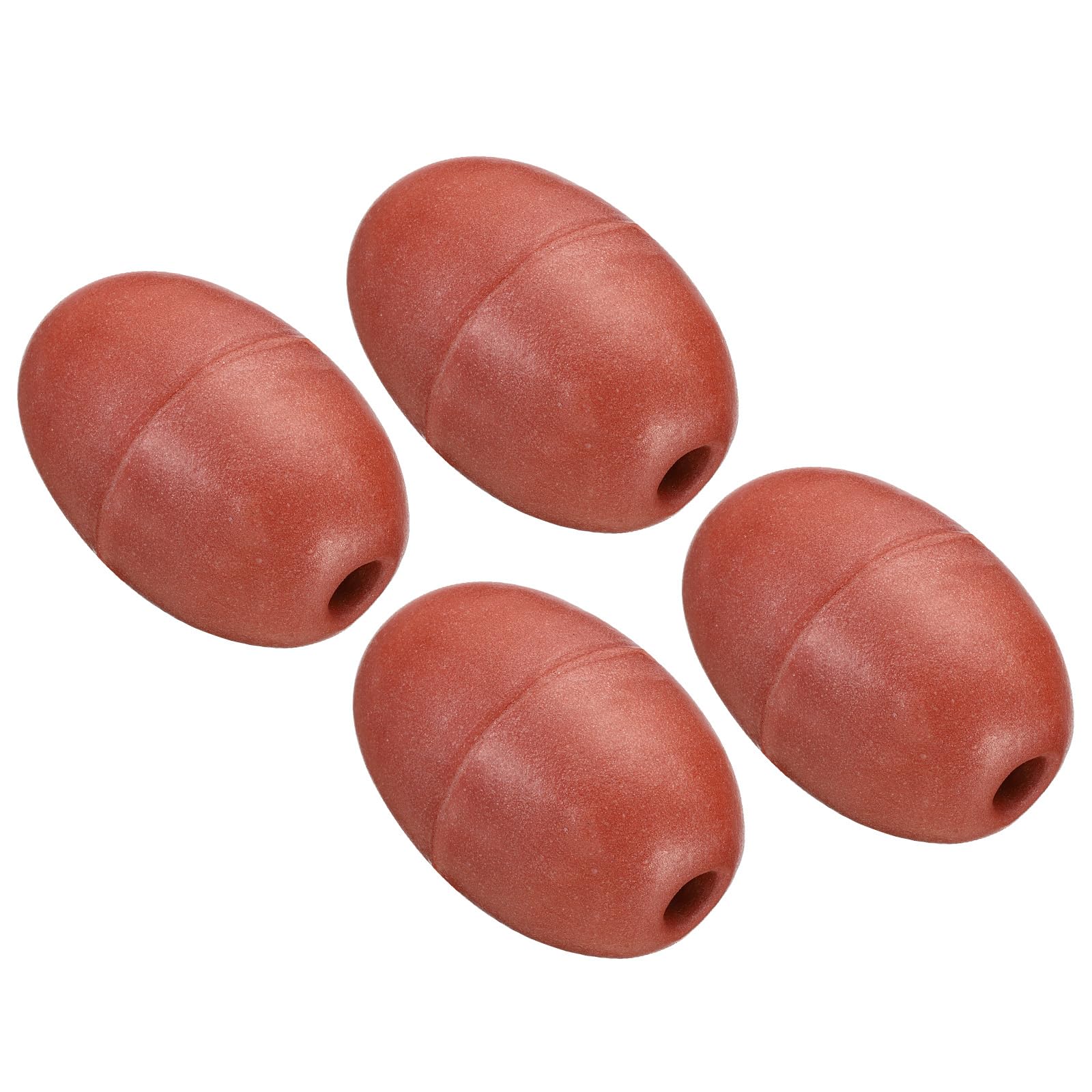 PATIKIL 3.94" x 2.36" Rope Float Buoy, 4 Pcs 190g Deep Water Floats Rope Float Buoy Great for Trail Markers Dock Floats Kayak Boats Swimming Pool, Red
