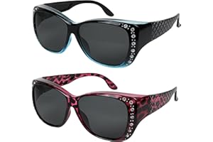 YOGO VISION Sunglasses that Fit Over Glasses for Women UV Protection Polarized and HD Vision Fitover Eyeglasses