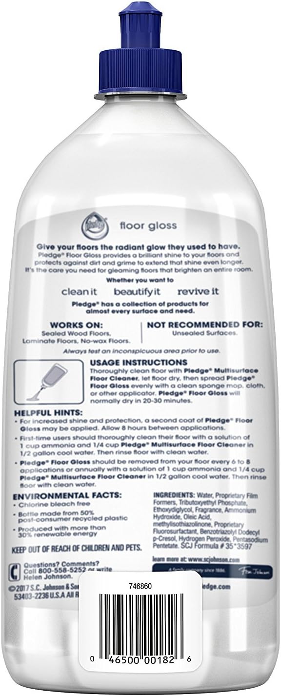 Pledge FloorCare Multi Surface Finish - 27 oz - 2 pk: Health & Personal Care