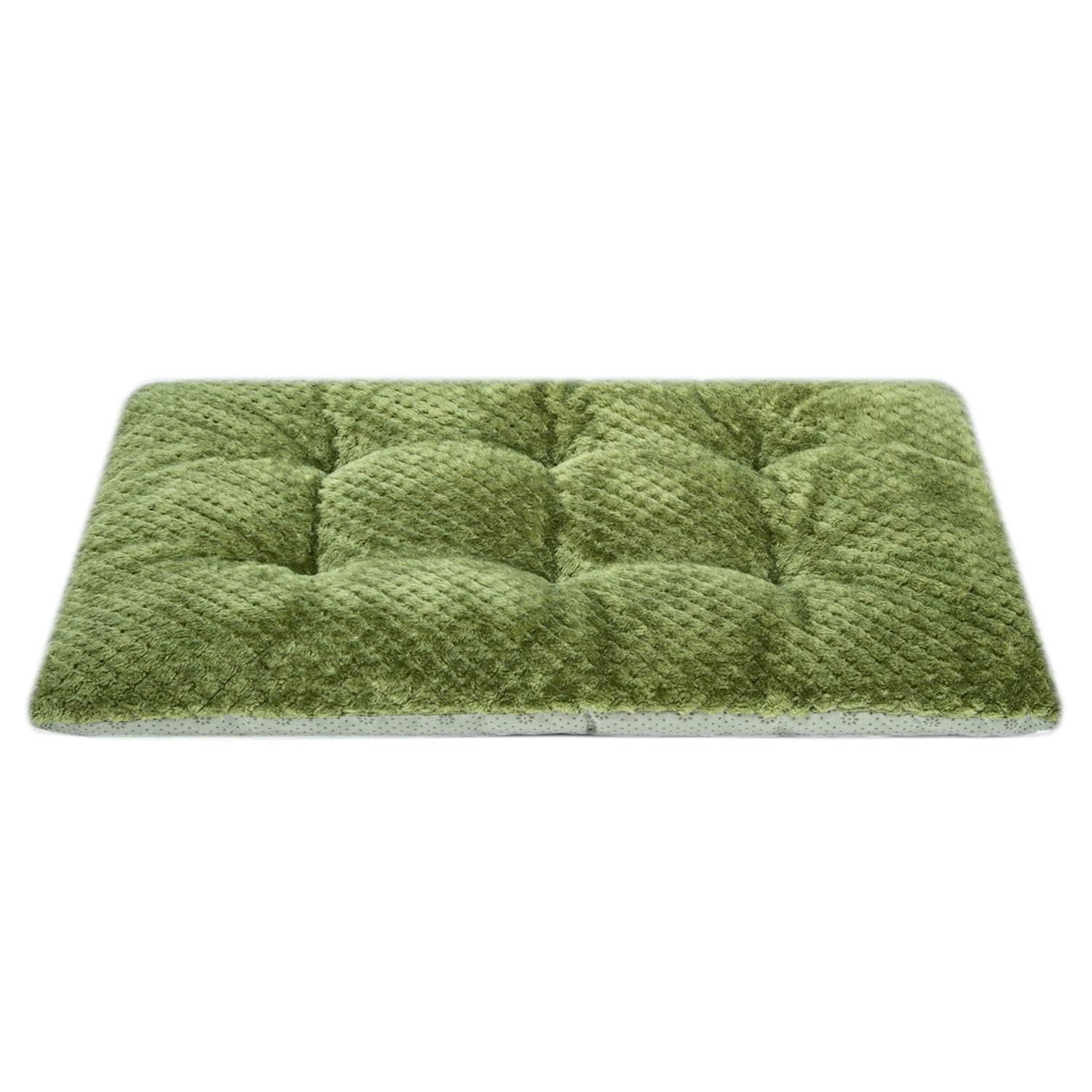Photo 1 of WONDER MIRACLE Fuzzy Deluxe Pet Beds, Super Plush Dog or Cat Beds Ideal for Dog Crates, Machine Wash & Dryer Friendly (15" x 23", S-Olive Green)