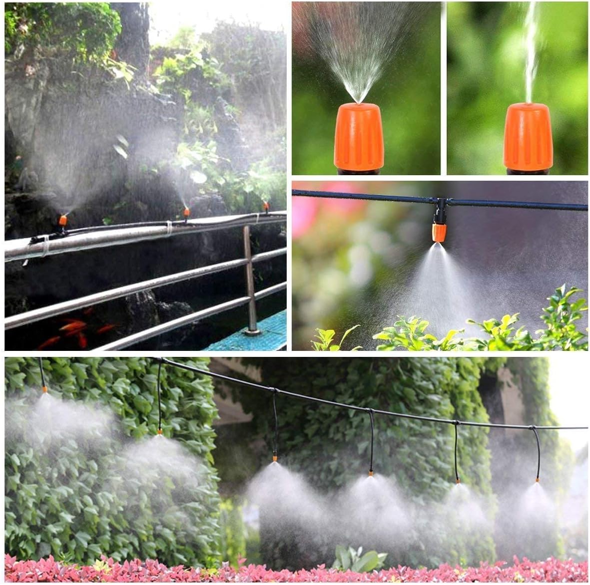 UCLEVER 1/4 inch Blank Irrigation Tubing Distribution Irrigation Drip Tube Hose for Home and Garden, 66Ft Roll Black : Garden & Outdoor