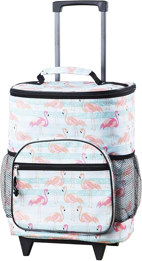 flamingo rolling cooler