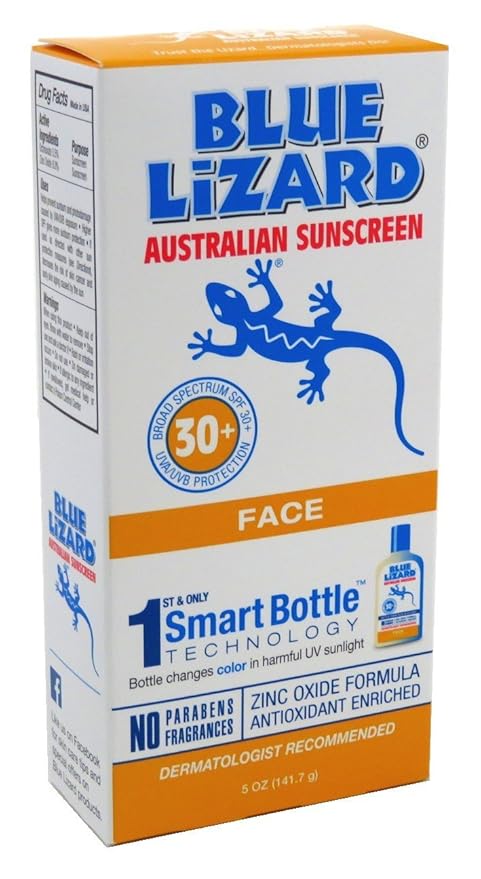 blue lizard for face spf 30