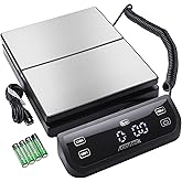Accuteck 8880 High Accuracy Digital Shipping Scale and Postal Scale, 0.1oz Precision (Stainless Steel with Touch Screen, 150L