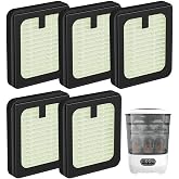 5 Pack Dryer Advanced Filter Replacement for Baby Brezza Baby Bottle Washer | Sterilizer and Dryer Advanced Air Filter Parts (Not for Pro)