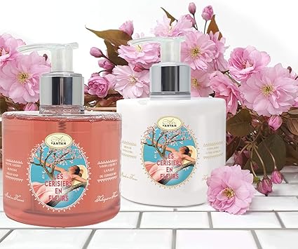 Stella Di Natale Liquido Appiccicoso.Set Per La Cura Delle Mani Sapone Liquido 300ml Lozione Mani 300ml Fiori Di Ciliegio Biologico Fatto In Francia Olio Di Argan Biologici Regalo Mamma Amazon It Bellezza