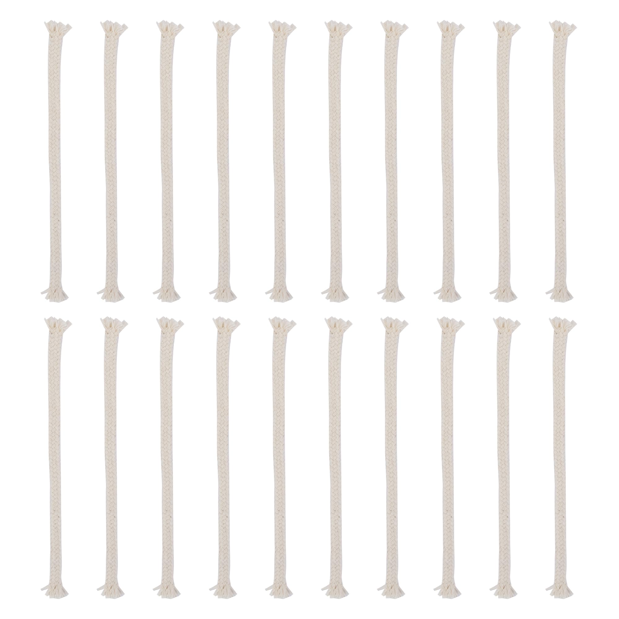 Photo 1 of SWATOM 1/4" Round Cotton Oil Lamp Wicks 20 PCS for Tiki Torches,Alcohol Candle Burner,Lampberger Kerosene Lamp,Dietz Oil Lantern