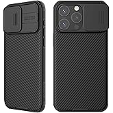 Mangix for iPhone 15 Pro Case with Camera Cover,Slim Fit Thin Polycarbonate Protective Shockproof Cover with Slide Camera Cover, Upgraded Case for Apple iPhone 15 Pro 6.1inch Black