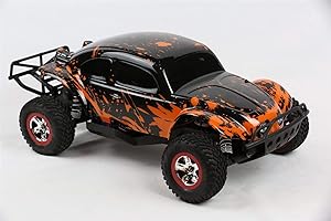 SummitLink Custom Body Muddy Orange Over Black Compatible for 1/10 Slash 4x4 VXL 2WD Slayer RC Car or Truck (Truck not Included) SSB-BR-03