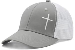 Chilltreads Christian Hats for Men Women, Embroidered Jesus Cross Trucker Hat