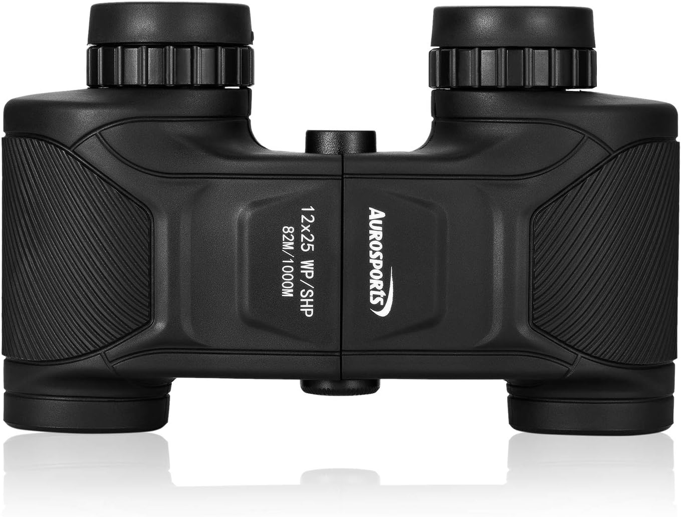 Aurosports 12x25 Binoculars For Adults Bird Watching High Powered Binocular Waterproof Shockproof for Hunting Birding Traveling Wide Angle Telescope With BAK4 Prism FMC Lens and Low Light Night Vision