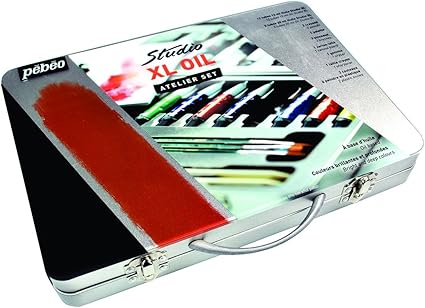 Pébéo caja metálica pintura al óleo Bellas Surtido XL: Amazon.es: Oficina y papelería