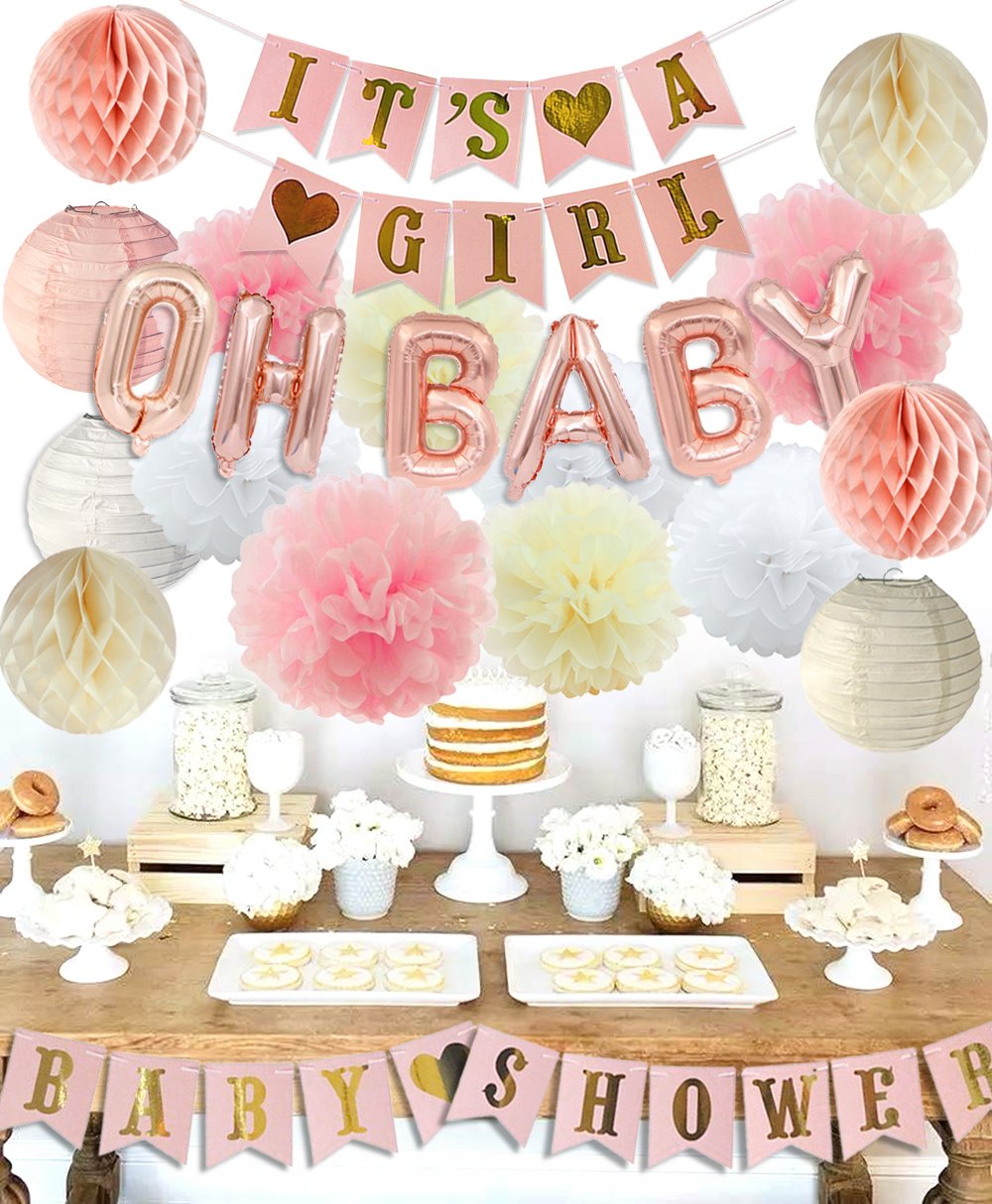 Buy Luck Collection Girls Baby Shower Party Decorations Its A Girl