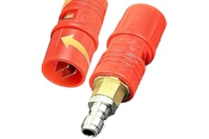 UPMMUD for Sun Joe SPX3000、 Pressure Washer Nozzle Tips Set,Adjustable Pressure Washer Nozzle Tips (0 to 60° Variable Spray Pattern), 1/4 Inch Quick Connect Plug, for Pressure Washer 3-7 GPM