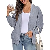 Women's Oversized Cardigan Loose Lightweight Open Front Sweatshirt Casual Long Sleeve Athletic Jackets