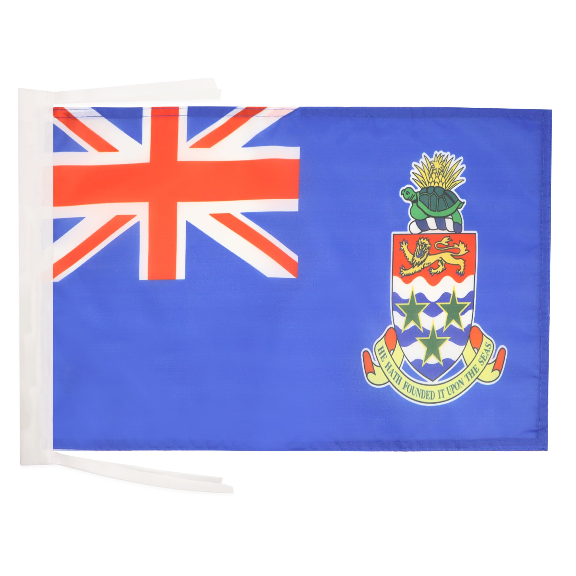 AZ FLAG - Cayman Islands Flag - 18'' x 12'' - 100% Polyester Caymanian Small Banner with Two Cords - Fade Resistant - Vivid Colors - 18x12 in - 45x30 Cm โ image 1