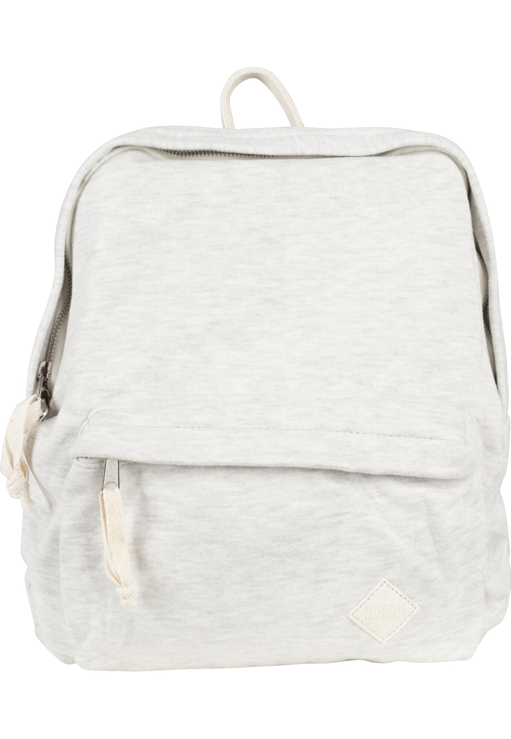Urban Classics Sweatshirt Backpack, Backpacks, Offwhite Melange, One size