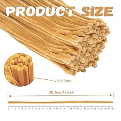 Light Brown Pipe Cleaners,Art Supplies,200pcs