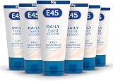 E45 Daily Hand Cream 50 ml Pack of 6 - Non-Greasy Fast Absorption