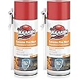 Kraken Bond Extreme Orange Fire Block Foam - (2x12oz) Fire Rated Polyurethane Spray for Gap Filling, Sealing on Windows, Walls, Joints & Pipes, Straw Use High Expansion Fire Proof Foam - 2 Pack