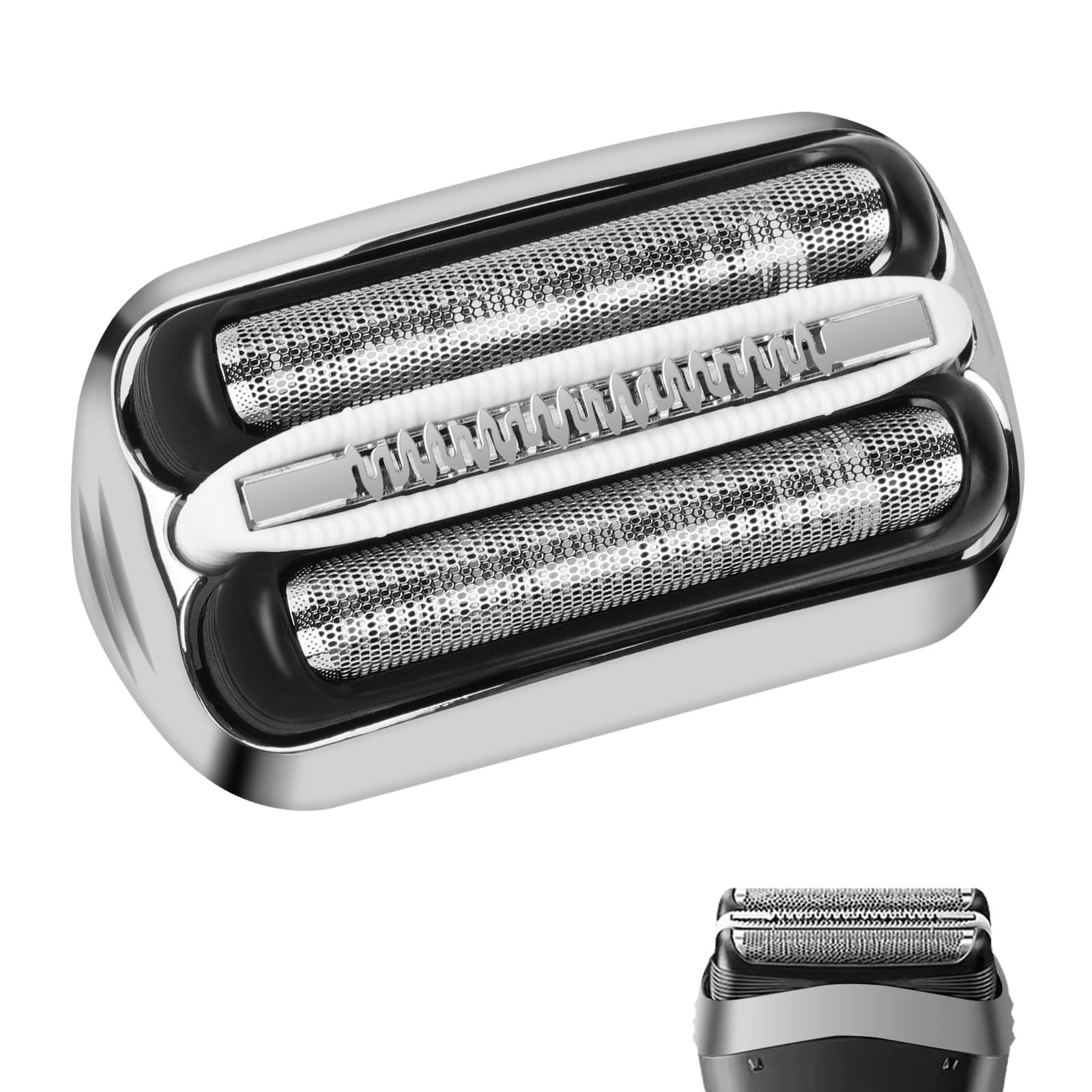 ACWOO Shaver Replacement Heads Compatible with All Braun Series 3 Shaver, 32S Electric Razors Shaver Head Compatible with Braun All Series 3 Electric Shavers, Easily Attach Your New Shaver Head, Black