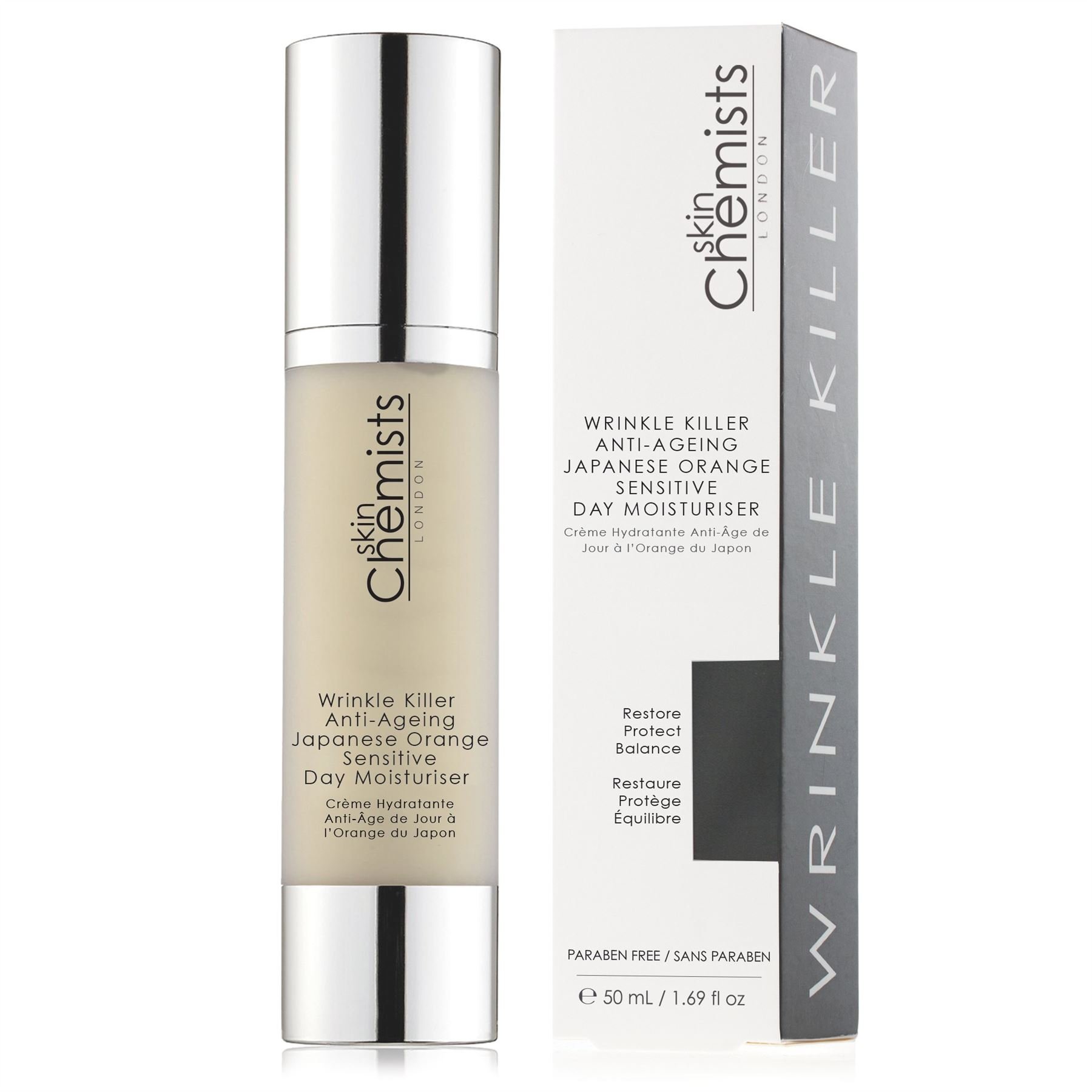 kinChemists Wrinkle Killer Anti Ageing Japanese Orange Sensitive Day Moisturizer, 50 ml