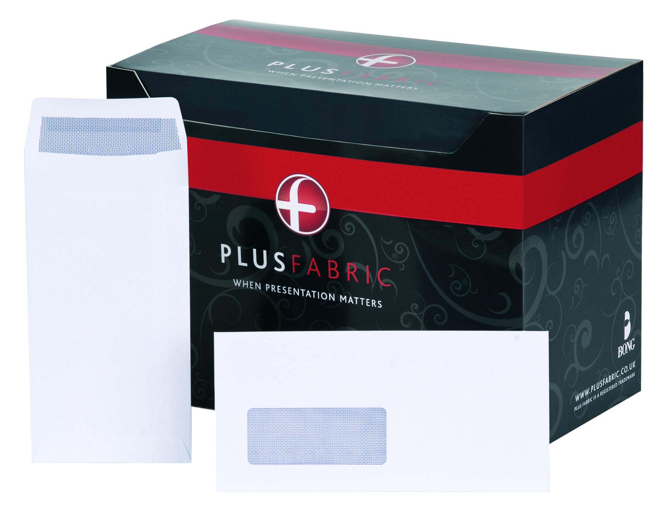 Plus Fabric C5 Prestige White 120gsm Self Seal Pocket Box of 250 Envelopes