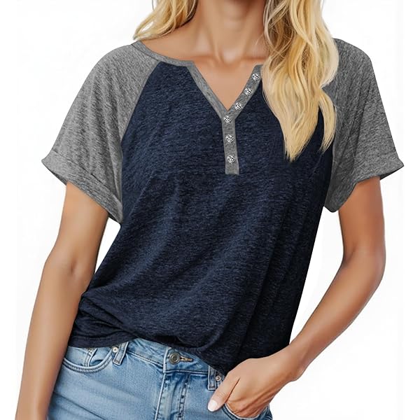 Haut Femme Manches Longues Col V En Coton-linen - Taille Asiatique (petite), Uni, Décontracté