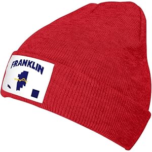 Franklin County Ar Flag Beanie Hat for Men Women Winter Beanies Hats Warm Skull Cap