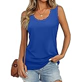 JUSTFASHIONNOW Womens Lace Tank Tops Summer Scoop Neck Casual 2026 Sleeveless Tops Trendy Dressy Loose Fit Shirts