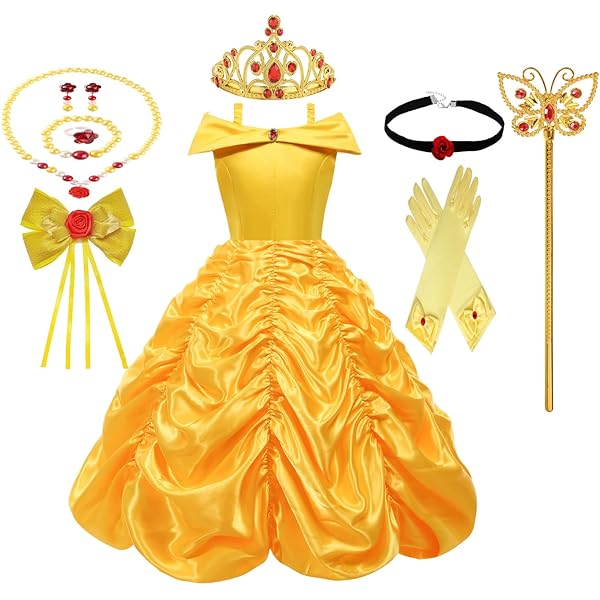 disfraz de bella para niñas